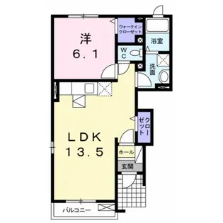 ブライト羽鳥野【1階】の間取り