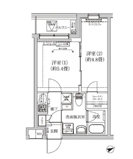 アイルグランデ品川【5階】の間取り