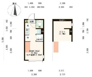 東京都杉並区上井草2【アパート】の間取り