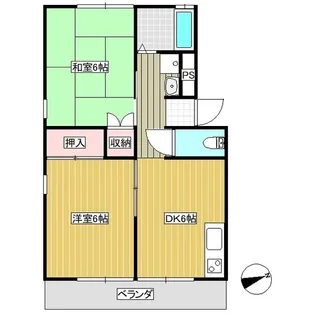 カレント井口A【1階】の間取り
