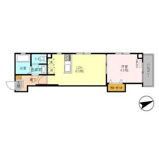 シャリマー ディス【3階】の間取り