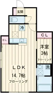 東京都町田市中町3【アパート】の間取り