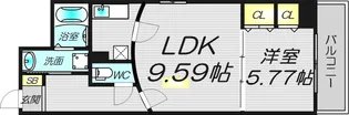大阪府大阪市北区本庄東2丁目【マンション】の間取り