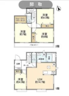埼玉県春日部市備後東6【一戸建】の間取り