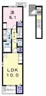 ルミエール ドゥ ソレイユ【2階】の間取り