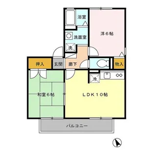 東京都八王子市片倉町【アパート】の間取り