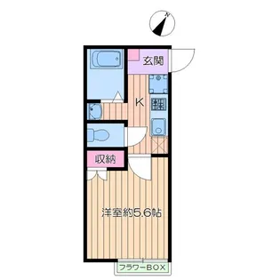 1Kの間取り画像
