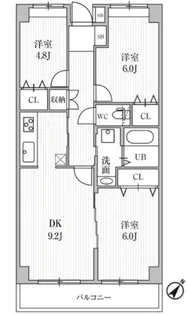 東京都大田区東雪谷5【マンション】の間取り
