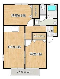 グリーンゲーブルズA棟【2階】の間取り