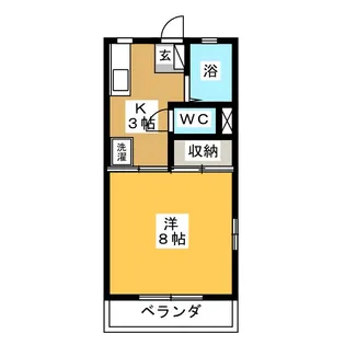 メゾン緑園【1階】の間取り