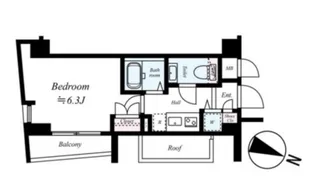 エクセリア二子多摩川【2階】の間取り