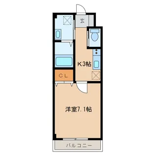 静岡県湖西市新居町浜名【マンション】の間取り