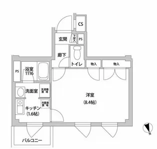 コンフォート東麻布【2階】の間取り