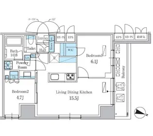 東京都板橋区清水町【マンション】の間取り