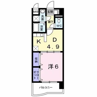 熊本県熊本市東区保田窪本町【マンション】の間取り