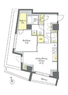 東京都江東区平野2【マンション】の間取り