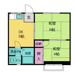 コーポ益子【2階】の間取り