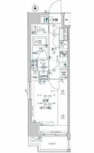GENOVIA板橋 west green veil【6階】の間取り