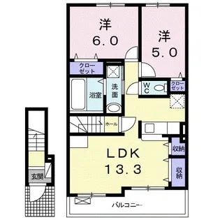 HaT レジデンス I【2階】の間取り