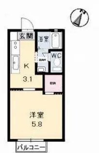 メゾン デラ W C棟【1階】の間取り