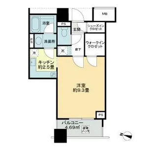 東京都文京区本駒込1【マンション】の間取り