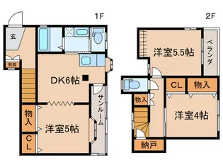 東京都清瀬市元町1【一戸建】の間取り