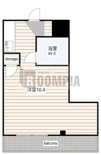 1Kの間取り画像