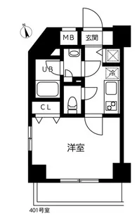 東京都台東区千束1【マンション】の間取り
