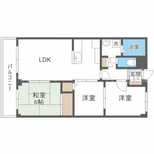 エトワール中の島【2階】の間取り