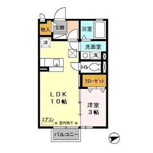 パネトーネ東海【1階】の間取り
