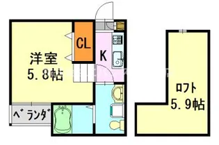 グレイスヴィラ【2階】の間取り