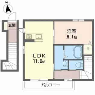AO【2階】の間取り