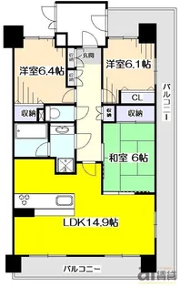 東京都国分寺市南町2【マンション】の間取り