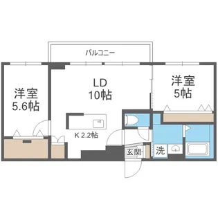 グレン山鼻【4階】の間取り