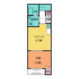 メルベーユ・トロア【3階】の間取り