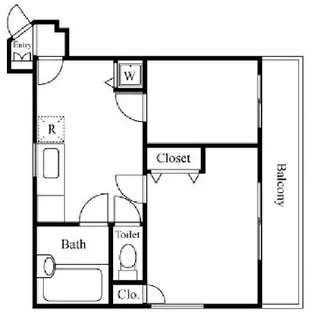 プライムコート白山【1階】の間取り
