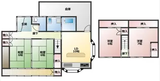 山口県山口市江良3【一戸建】の間取り