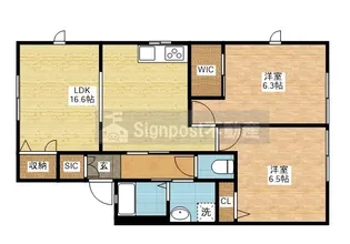 ヴィレスト楓 B棟【1階】の間取り