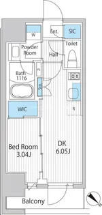 IPSE東京月島【6階】の間取り