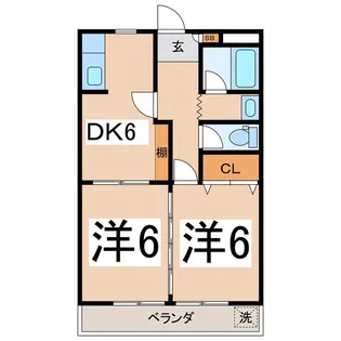 サンハイム米山【2階】の間取り