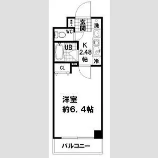 プレミアム新町III【2階】の間取り
