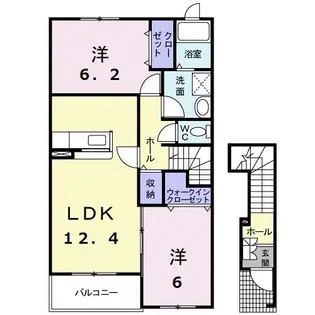メゾン・ヌーヴォー【2階】の間取り