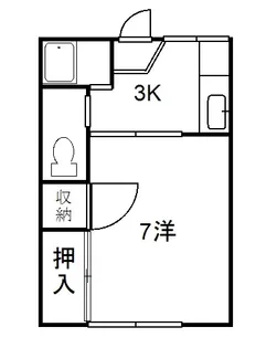 シャトー龍 202【2階】の間取り