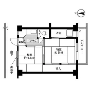 ビレッジハウス吉備2号棟【3階】の間取り