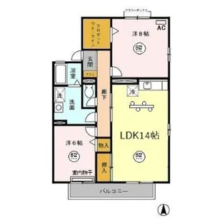 ファミール本郷【2階】の間取り