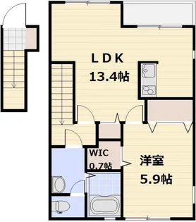 ハイツシェーンV【2階】の間取り