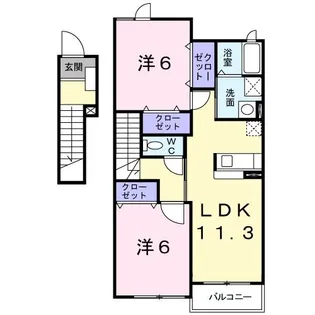 アロッジオ アルバ【2階】の間取り