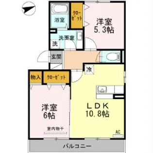 ボナール【2階】の間取り