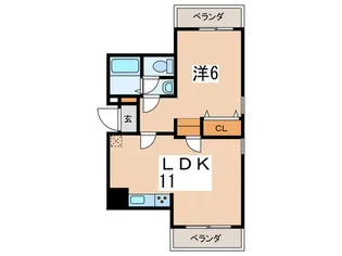 ジュネ相模原【2階】の間取り