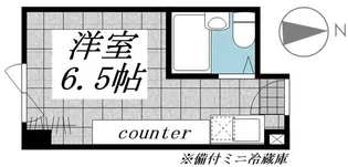 ウエストインパート18【2階】の間取り